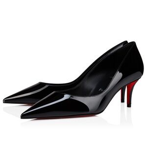 Christian Louboutin Black Patent Heels Like New